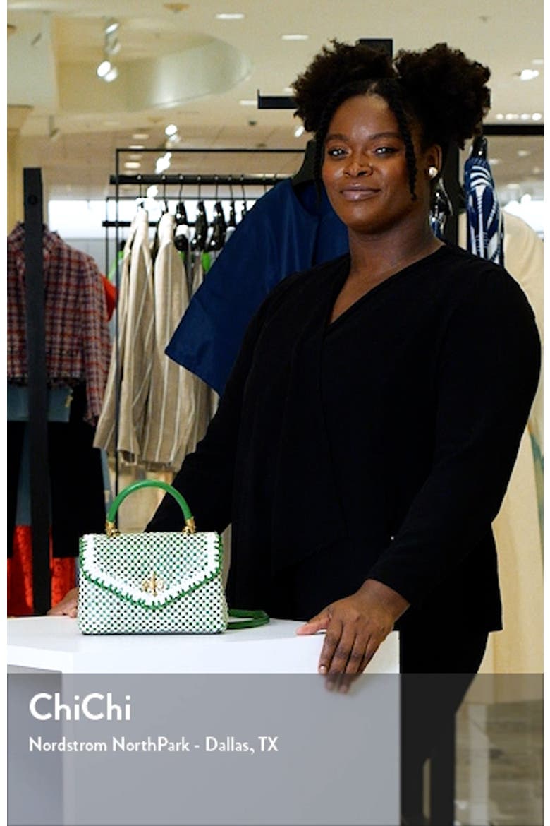 Mini Kira Woven Leather Top Handle Bag video