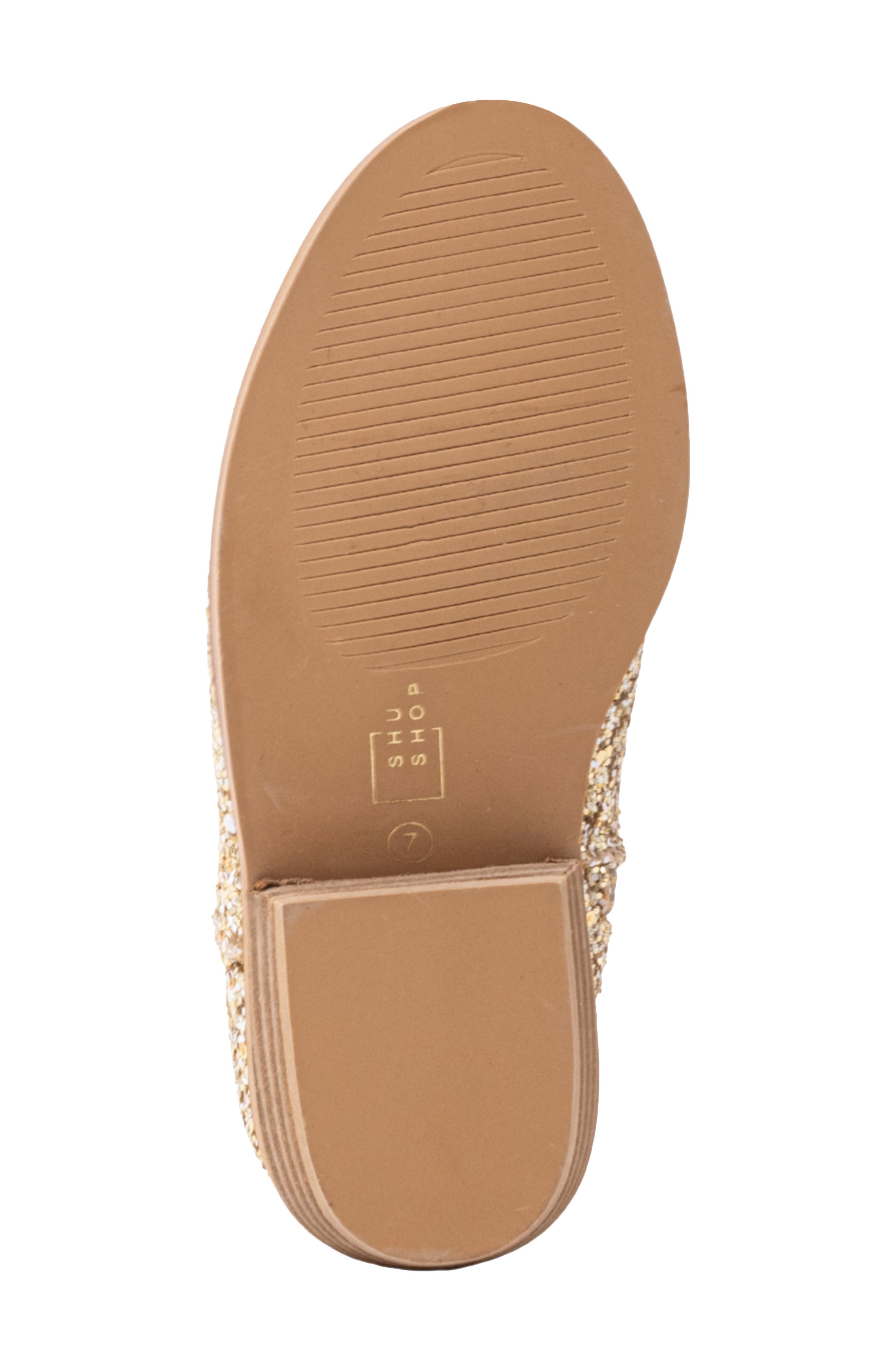 Kids' Glitter Bootie, Alternate, color, GOLD SPARKLE