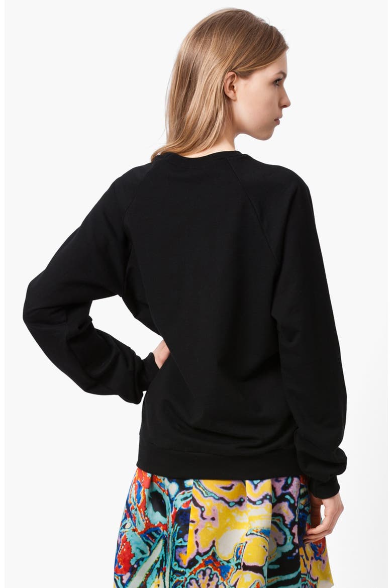 Brain Graphic Sweatshirt, Alternate, color, BLACK