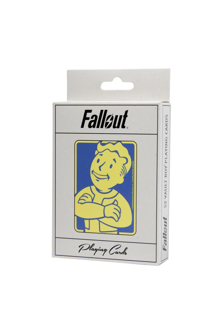 Fallout Vault Boy Playing Cards, Main, color, White