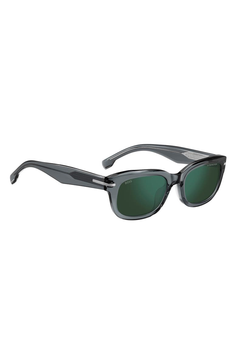 BOSS 53mm Rectangular Sunglasses, Alternate, color, Grey