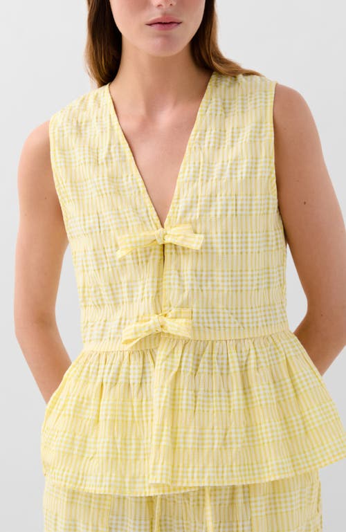 Scalpers Cop Check Top In Yellow