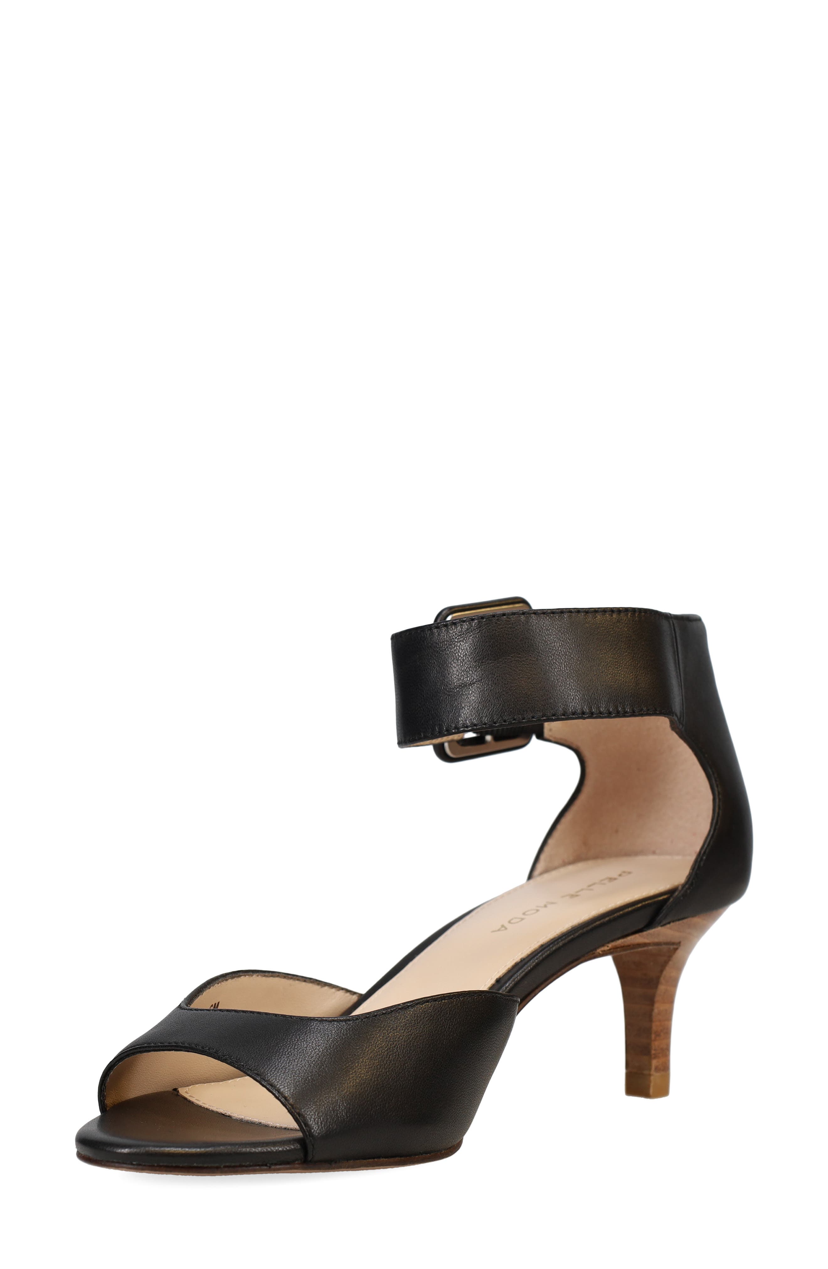 Pelle Moda Berlin Suede Sandal, Alternate, color, Black