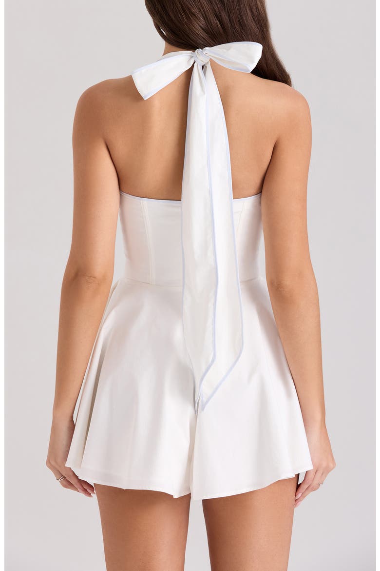 Eleanor Halter Romper, Alternate, color, CLOUD DANCER