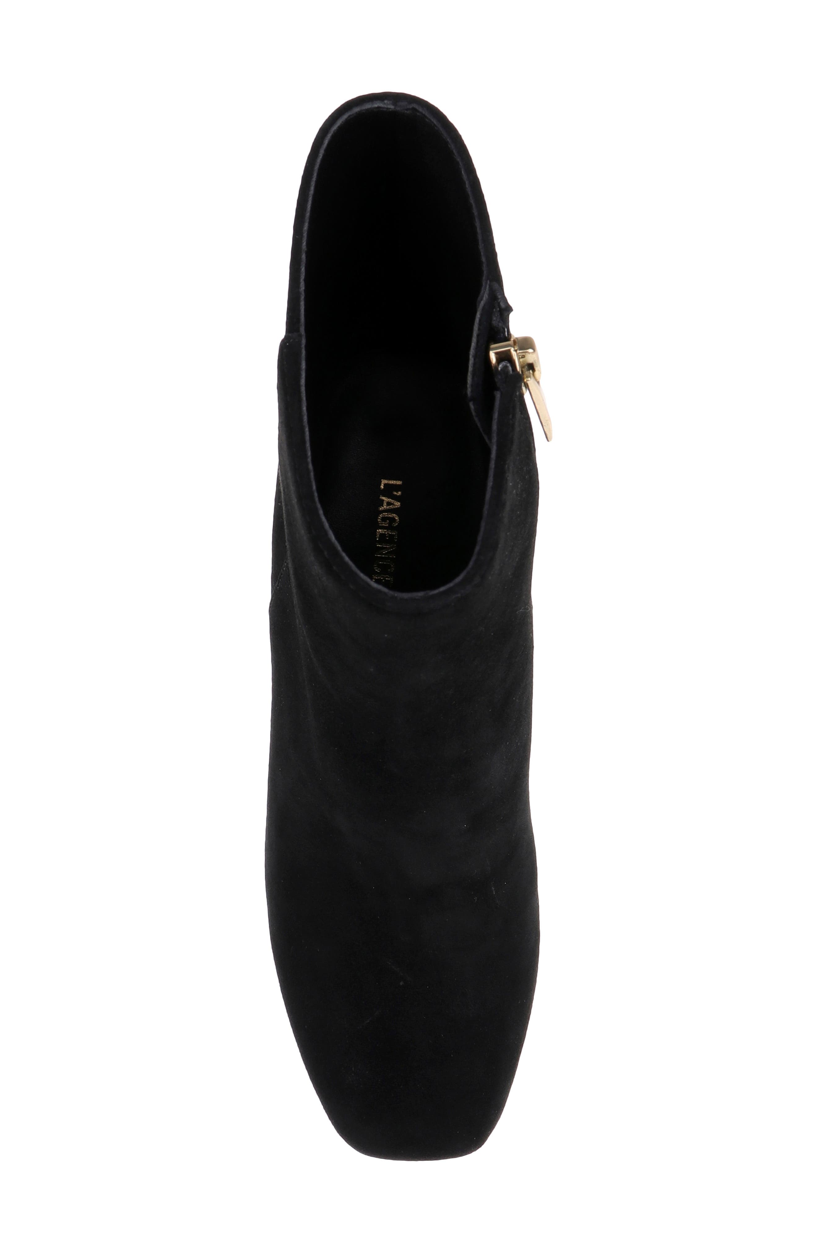 Soho Leather Platform Bootie, Alternate, color, BLACK SUEDE