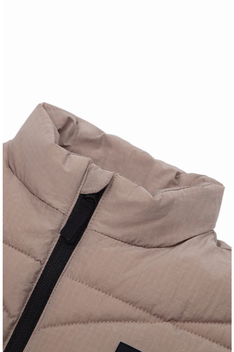 Kids' Quilted Puffer Vest, Alternate, color, STONE