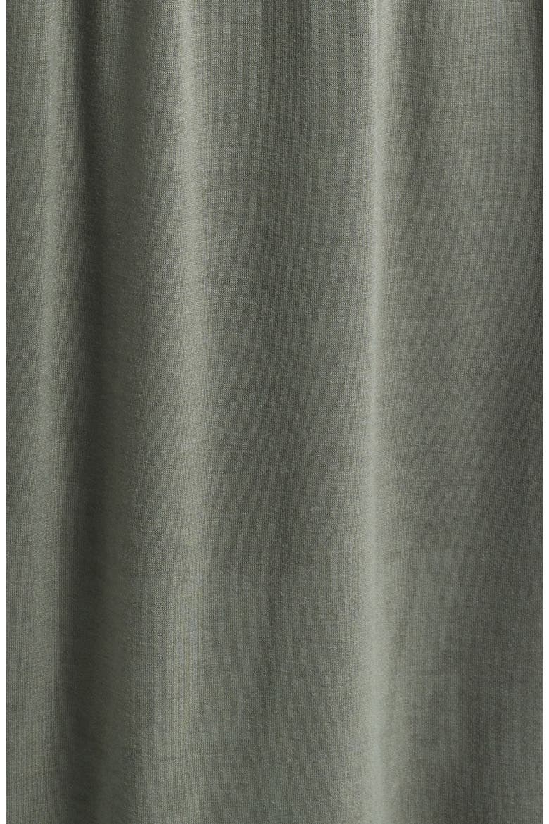 Cap Sleeve Ruched Knit Midi Dress, Alternate, color, OLIVE