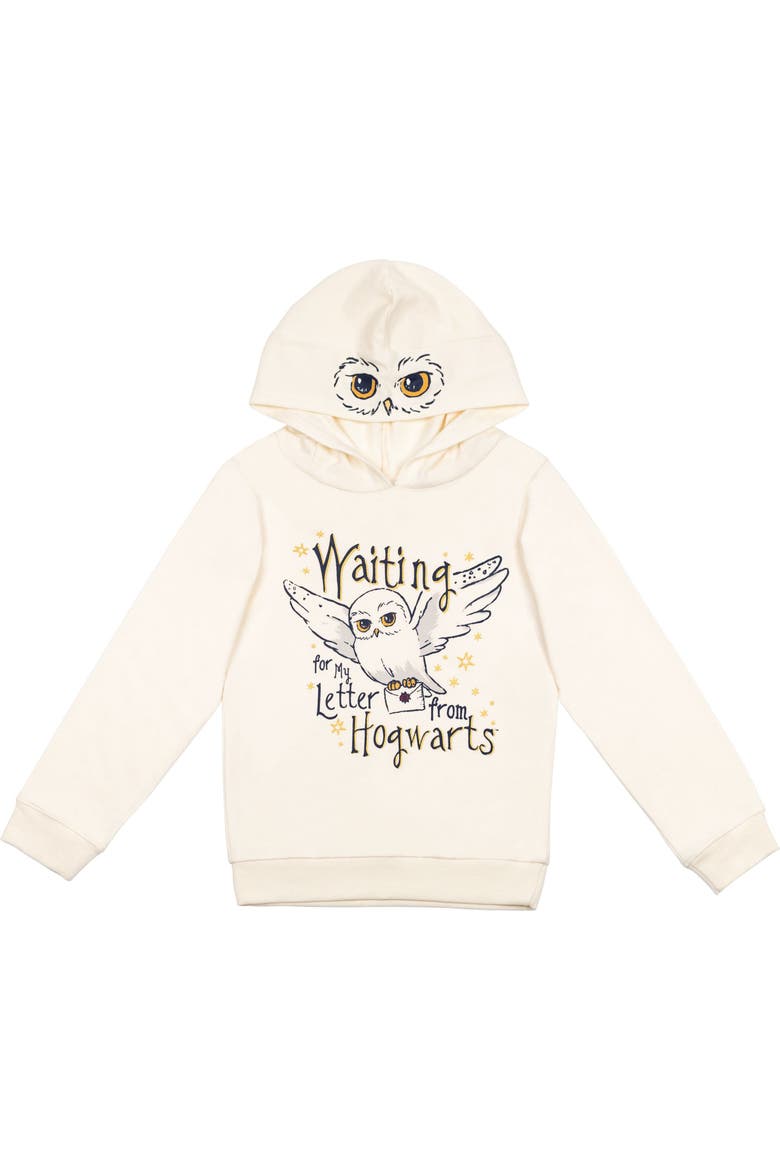 Fleece Pullover Hoodie, Main, color, Ivory Hedwig