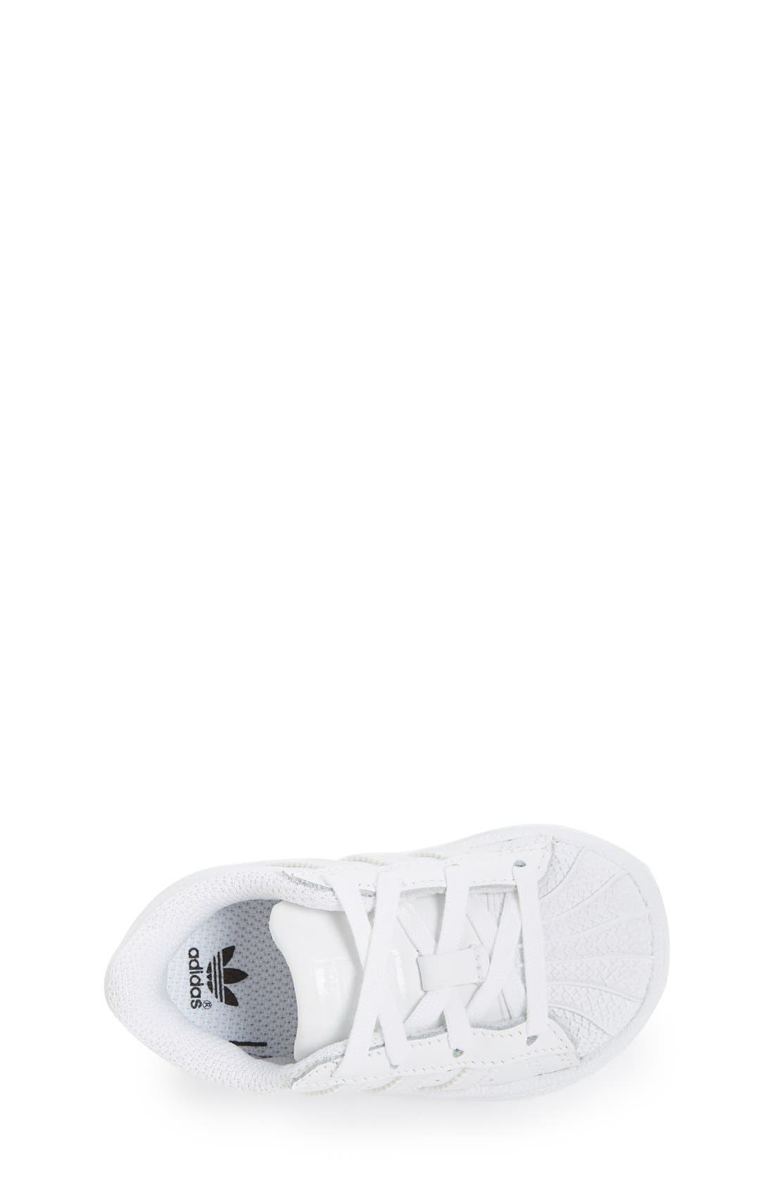 'Superstar' Sneaker, Alternate, color, WHITE/ WHITE