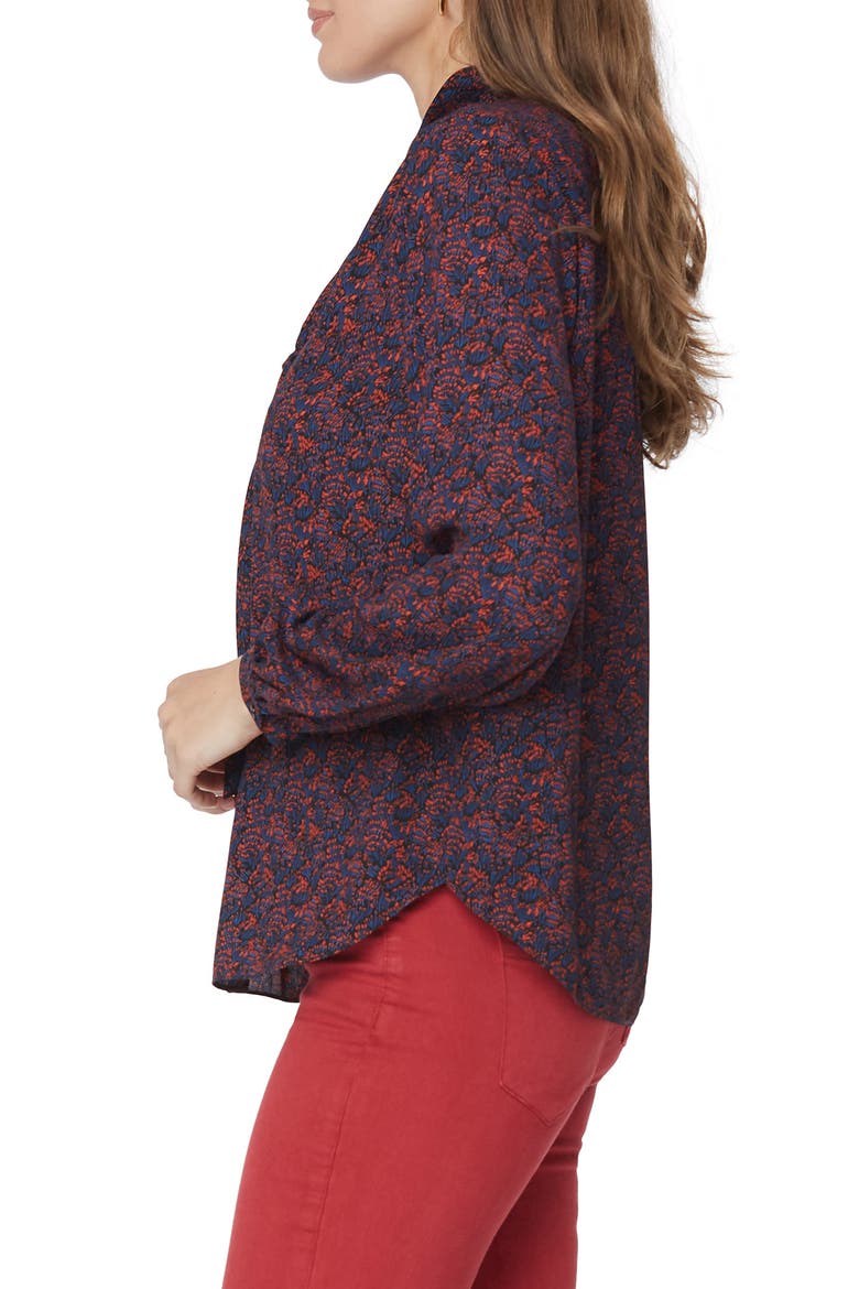 Bow Blouse, Alternate, color, HARBOUR HILLS