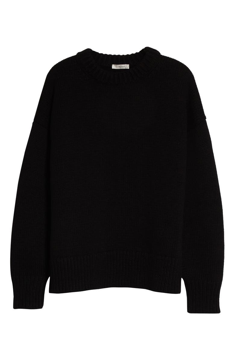 The Row Ophelia Oversize Crewneck Wool & Cashmere Sweater, Main, color,