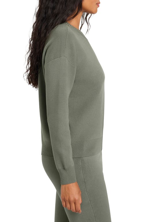 Splendid X Cella Jane Front Seam Sweater In Green