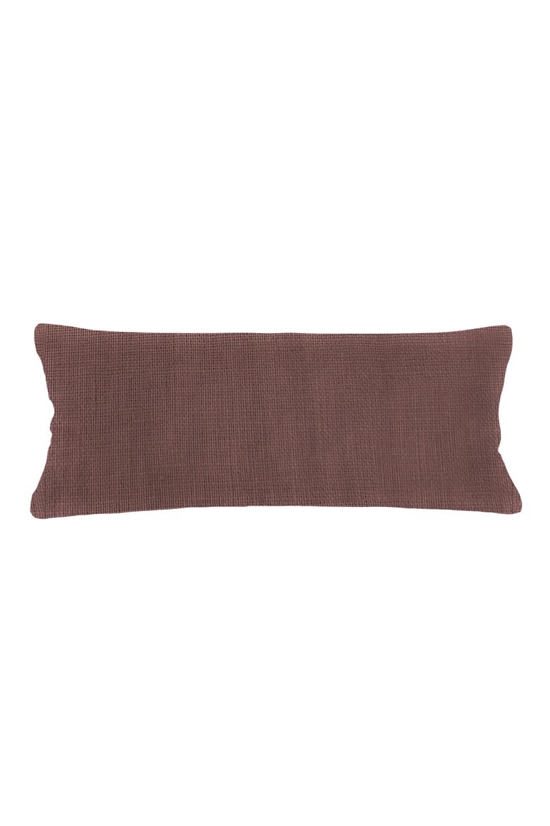 So Soft Linen Pillow with Down Insert, Alternate, color, Chestnut Brown