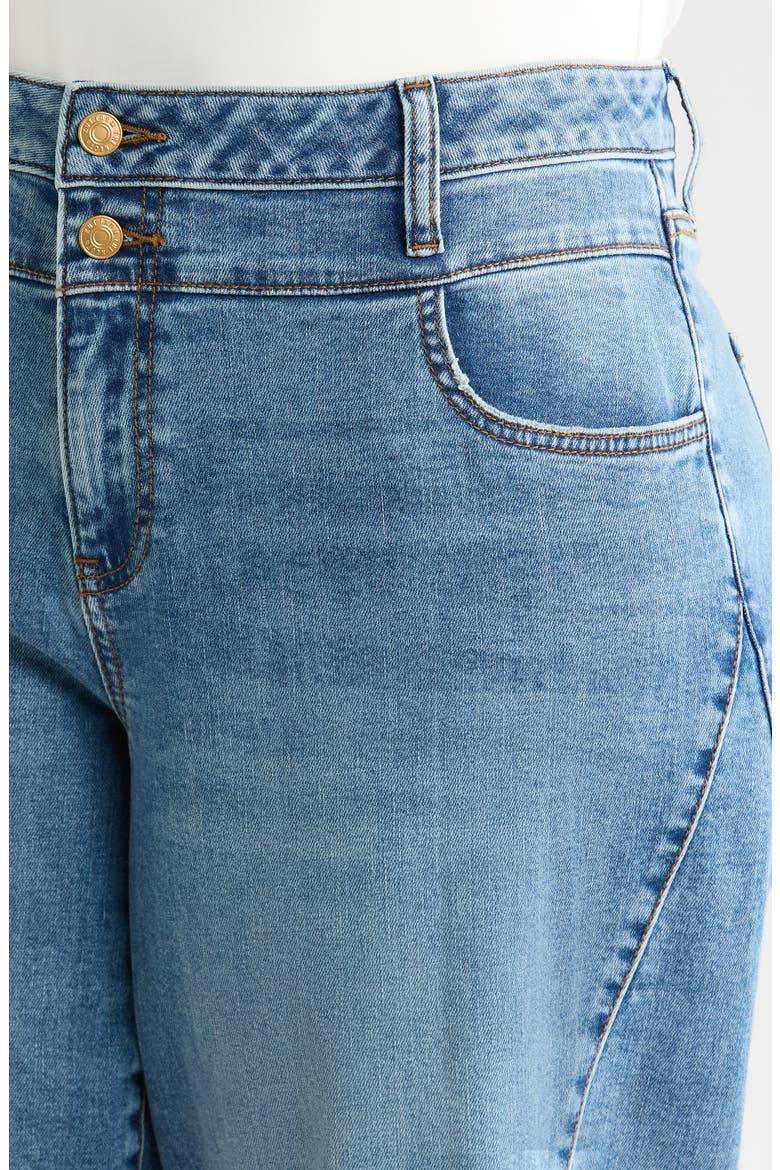 Raw Hem High Waist Wide Leg Jeans, Alternate, color, SYNERGY