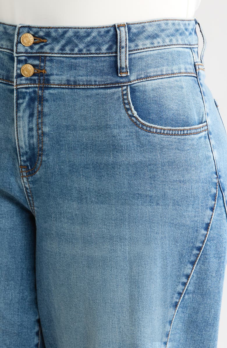 KUT from the Kloth Raw Hem High Waist Wide Leg Jeans, Alternate, color, Synergy