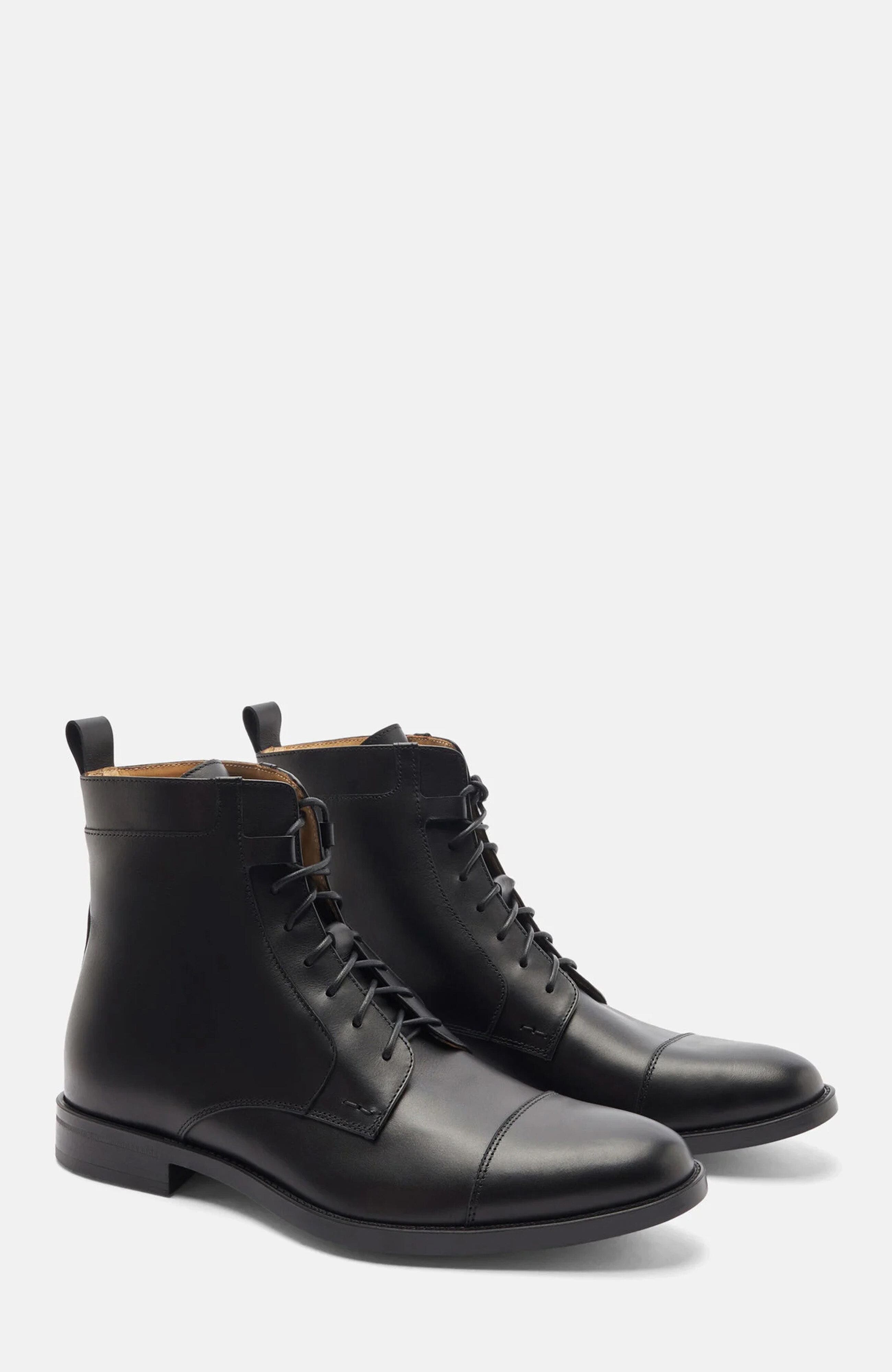 SCAROSSO Dante Boots, Main, color, Black Calf