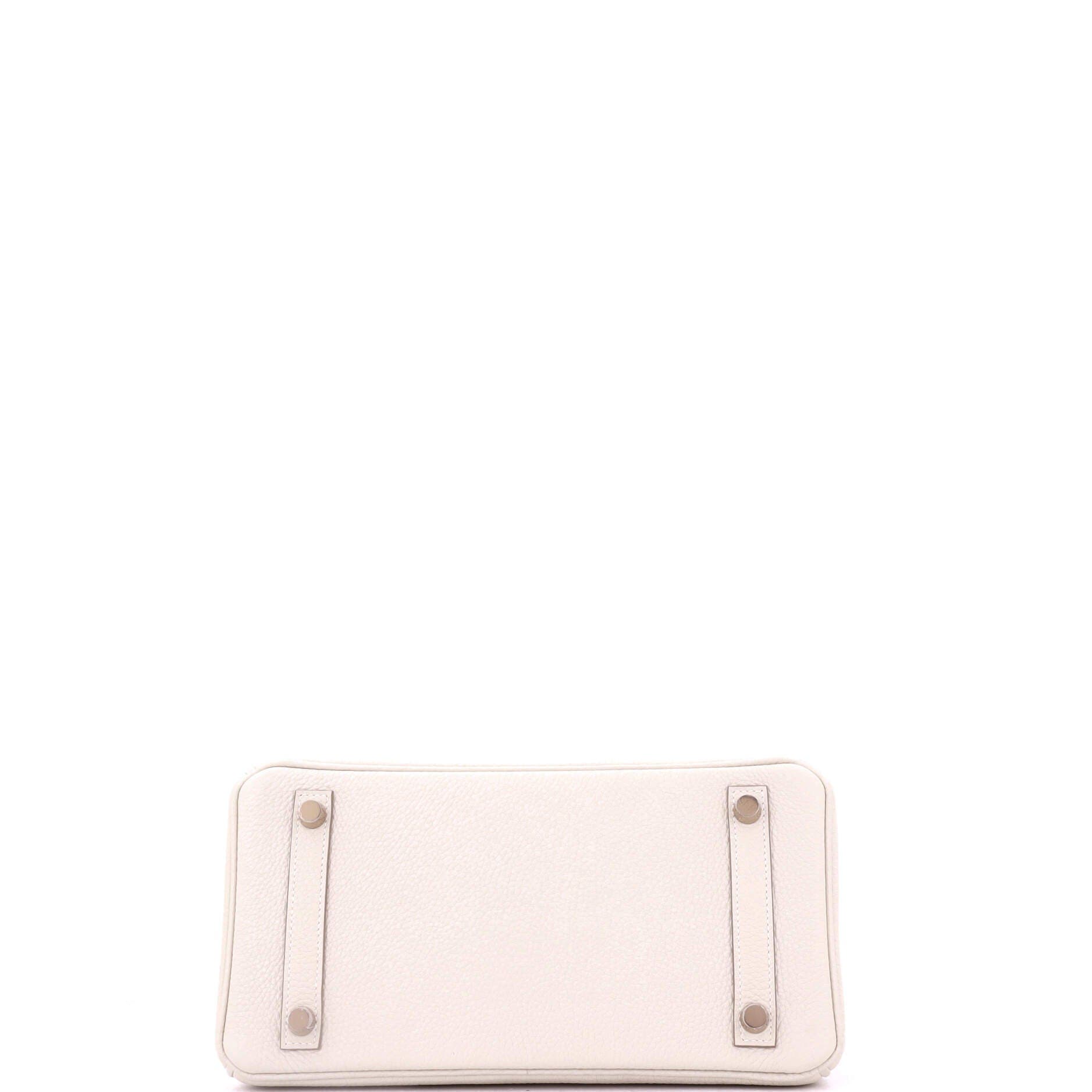 Pre-Owned Hermes Birkin Handbag Light Togo with Rose Gold Hardware 25, Alternate, color, Craie