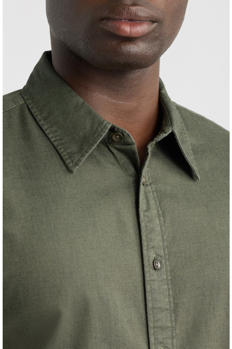 Tomlin Dobby Stretch Shirt, Alternate, color, DKGRN