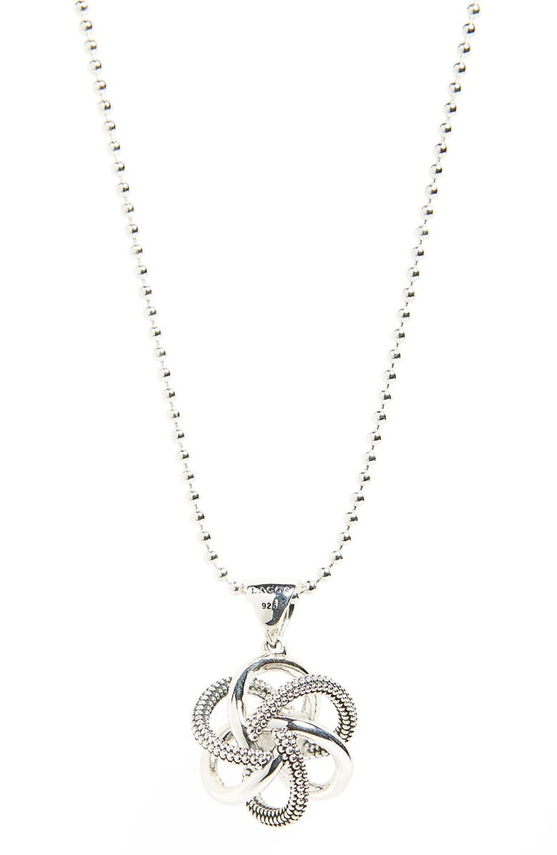 LAGOS Love Knot Pendant Necklace, Alternate, color,