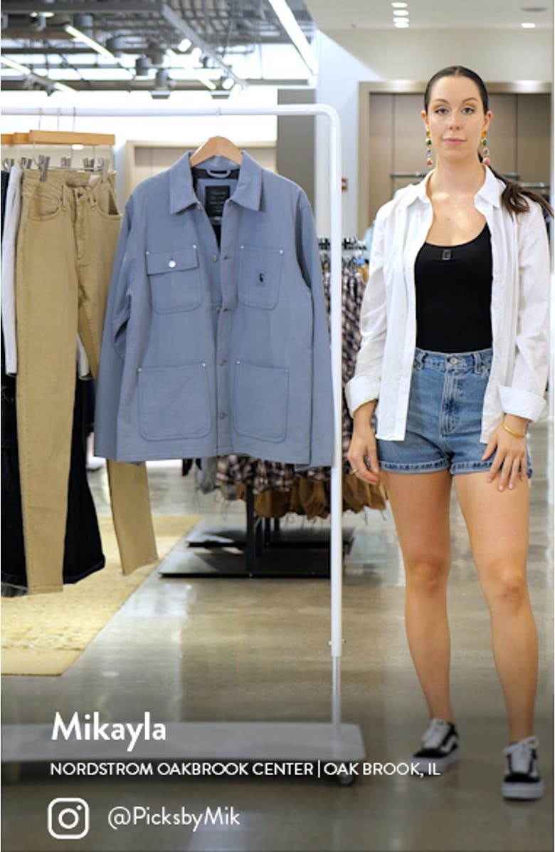 Michigan Relaxed Sueded Button-Up Chore Coat, sales video thumbnail