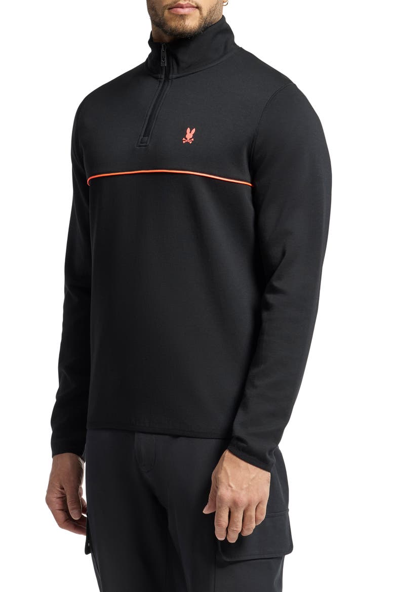 Dixie Golf Quarter Zip Pullover, Alternate, color, BLACK