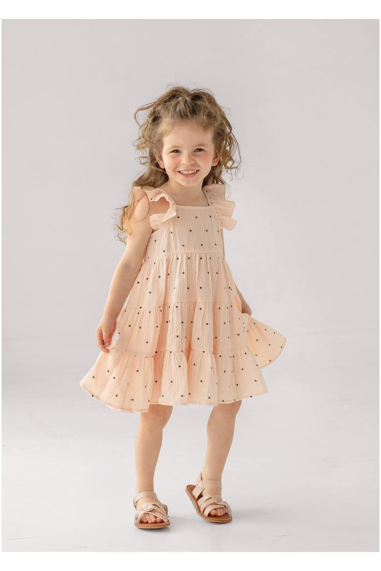 Stargirl Ruffled Sleeve Dress, Alternate, color, Pink