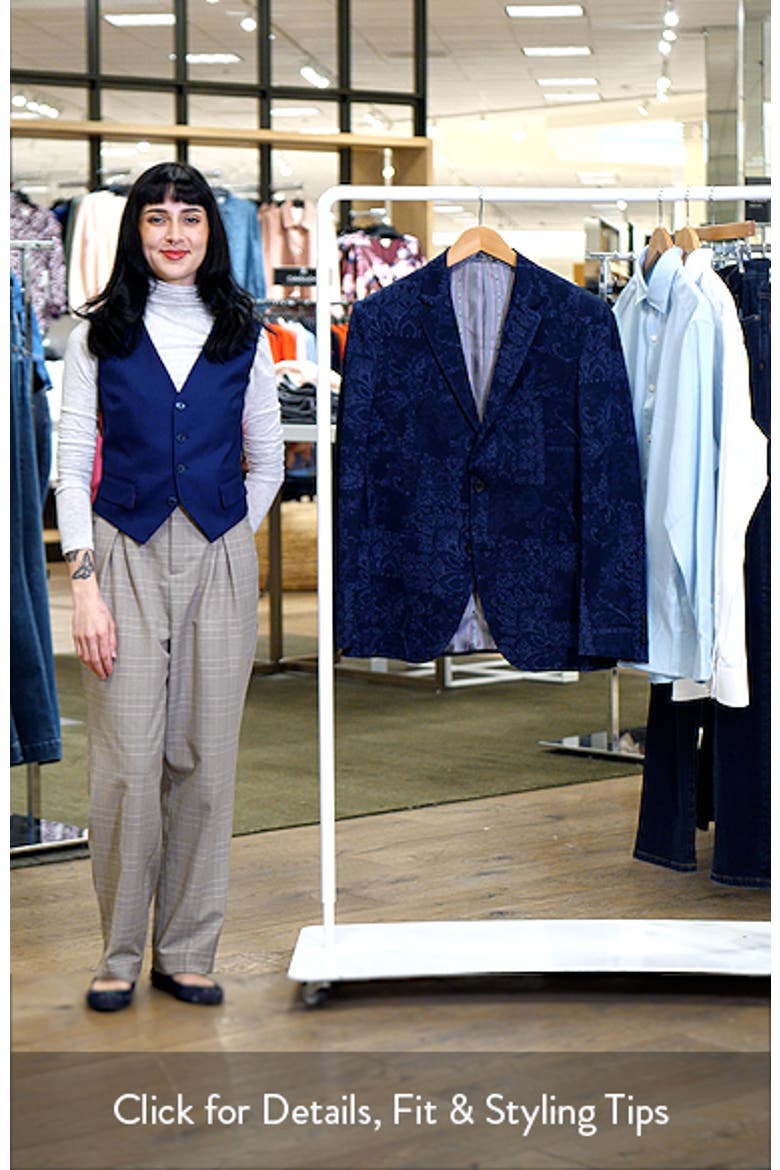 Roma Mixed Print Cotton Jersey Sport Coat video