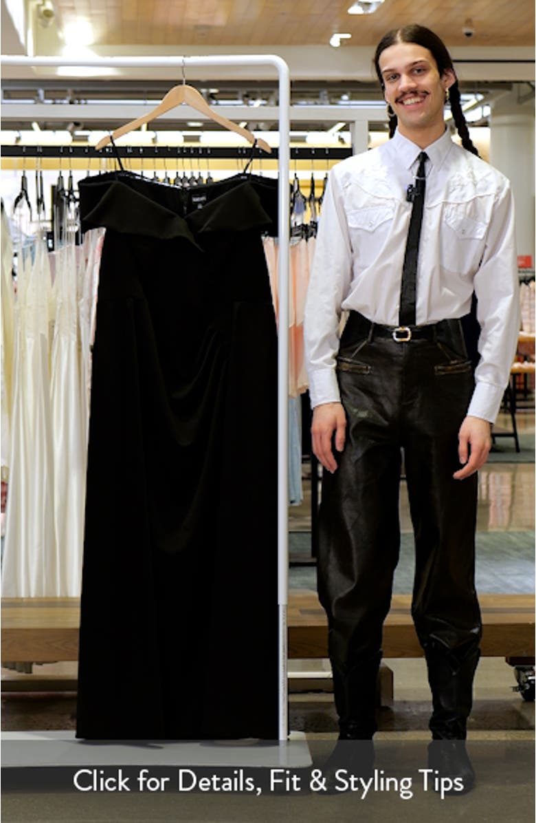 Off the Shoulder Scuba Gown, sales video thumbnail