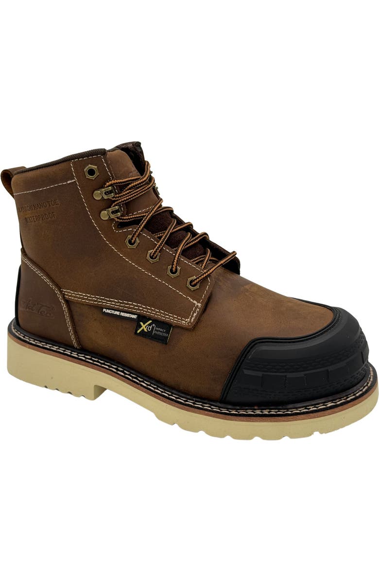 AdTec Guardian Pro 6" Moc Toe Work boot, Main, color, Crazy Horse