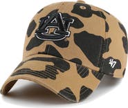 '47 Women's '47 Auburn Tigers Rosette Leopard Clean Up Adjustable Hat