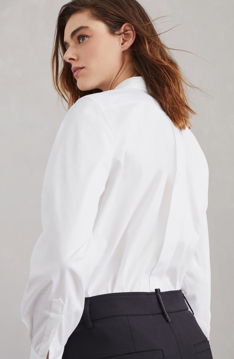 Brunello Cucinelli Tropical luxury wool cigarette trousers with monili, Alternate, color, 