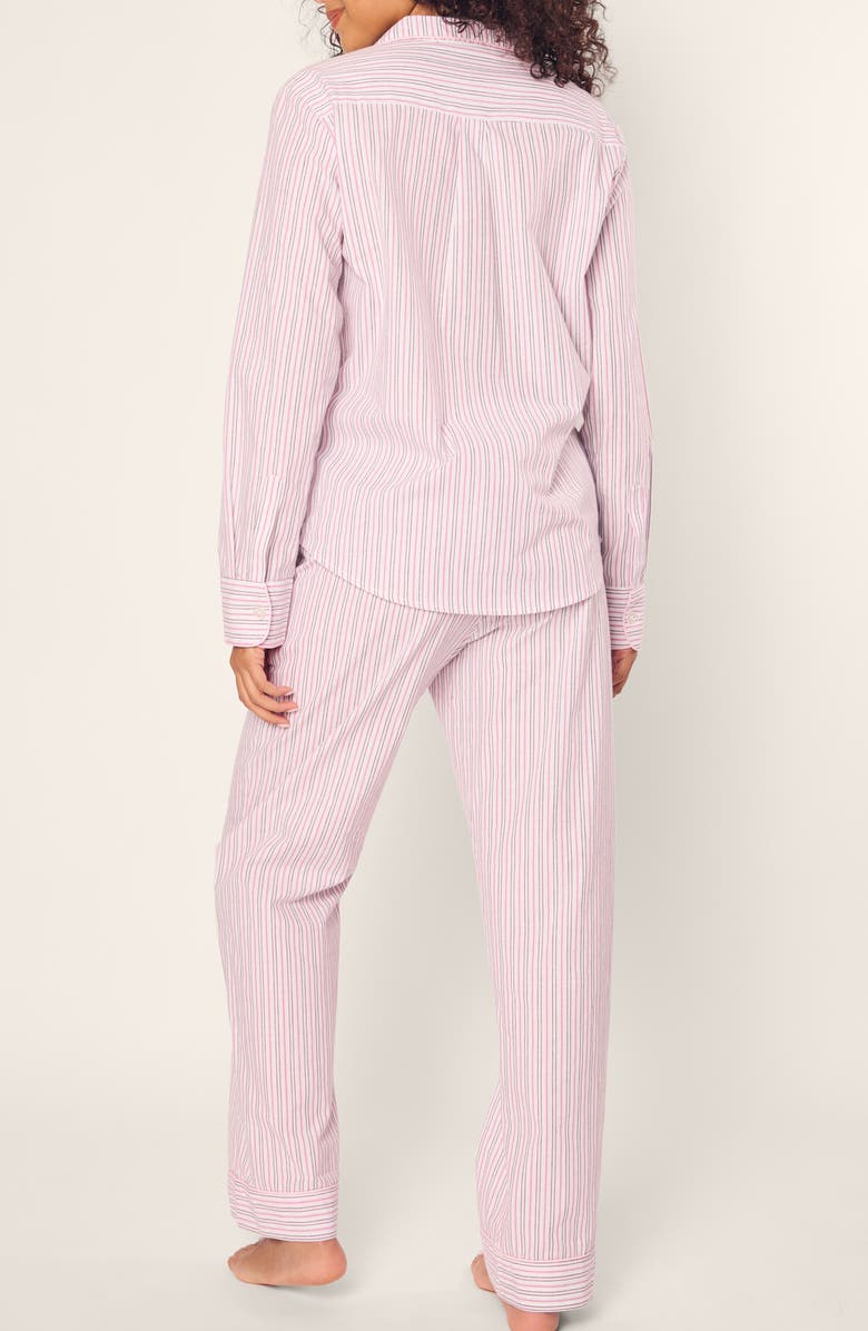 Petite Plume Stripe Cotton Twill Pajamas, Alternate, color, 