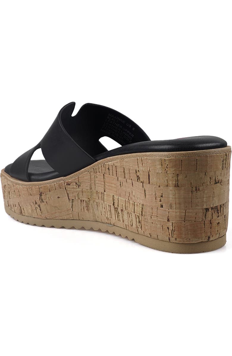 National Comfort Maxinne Platform Wedge Sandal, Alternate, color, Black Leather