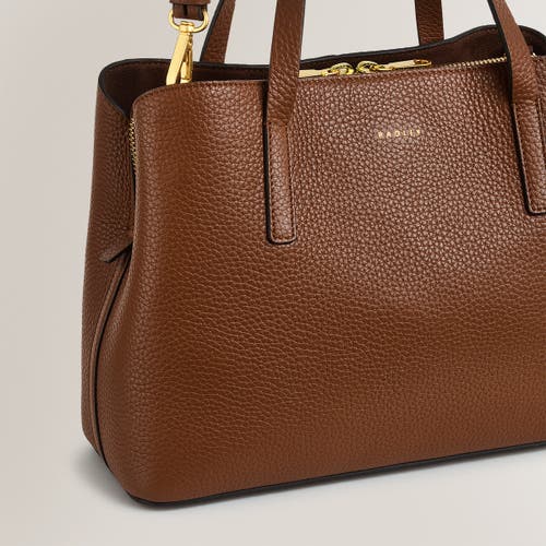Radley London Dukes Place Medium Ziptop Satchel Bag In Saddle