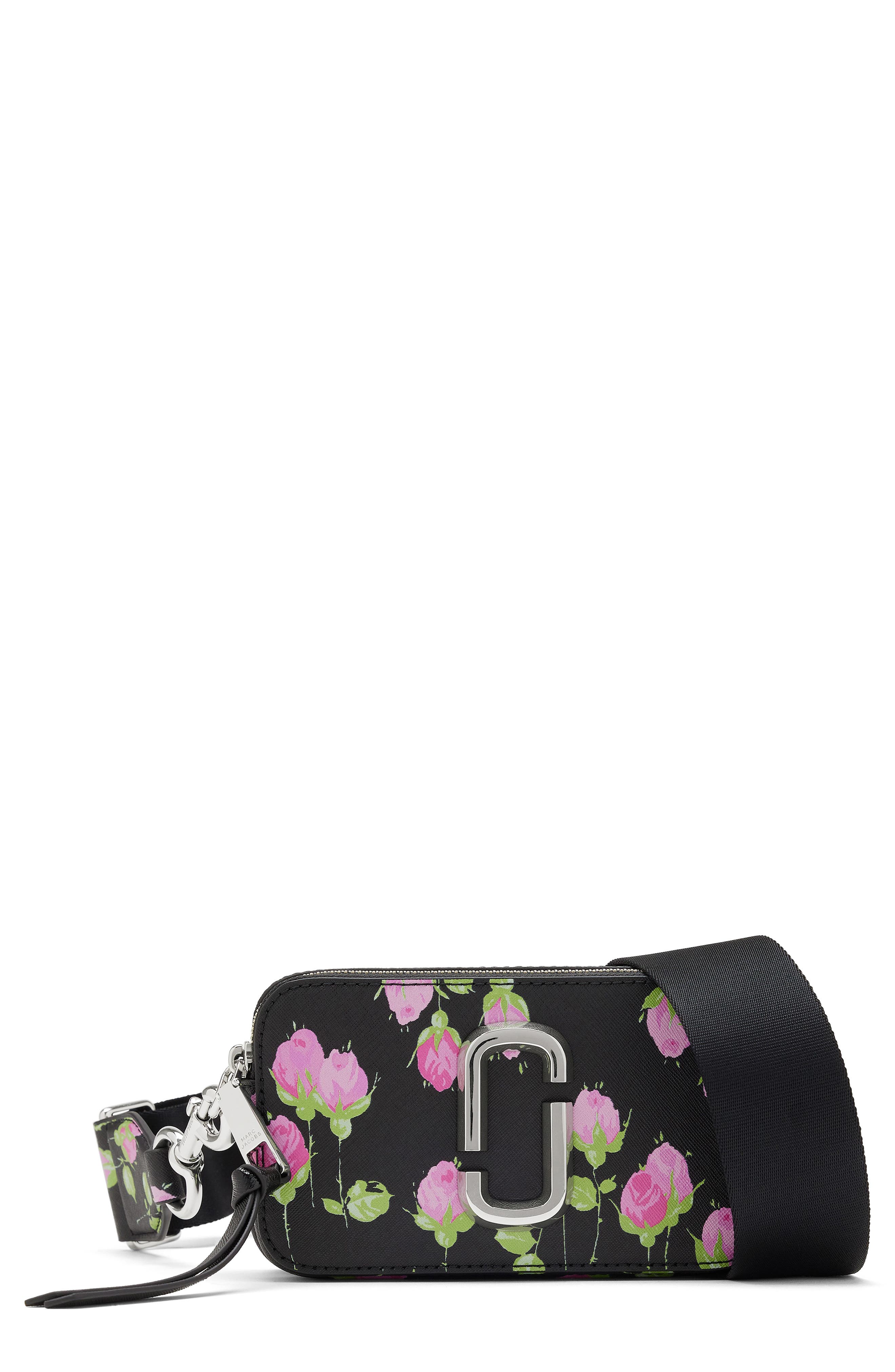 The Snapshot Hairy Suede Leather Crossbody Bag, Main, color, BLACK MULTI
