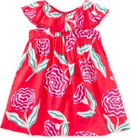 Tea Collection Flutter Sleeve Woven Dress