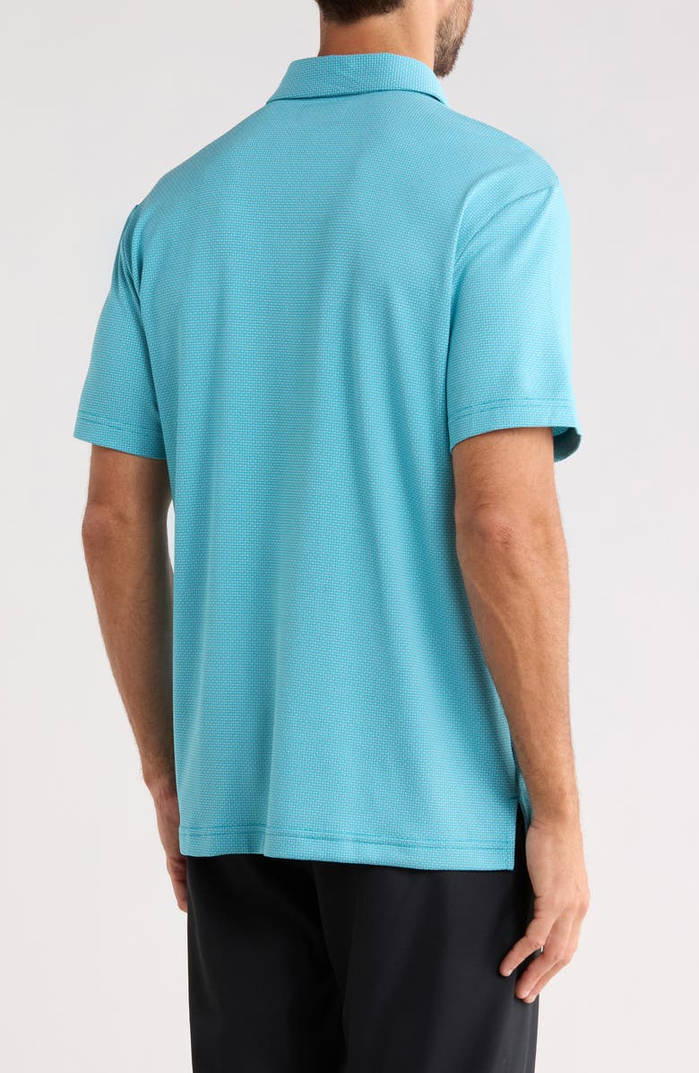PGA TOUR Jacquard Polo, Alternate, color, Algiers Blue