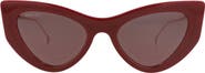 Gucci 52mm Cat Eye Sunglasses