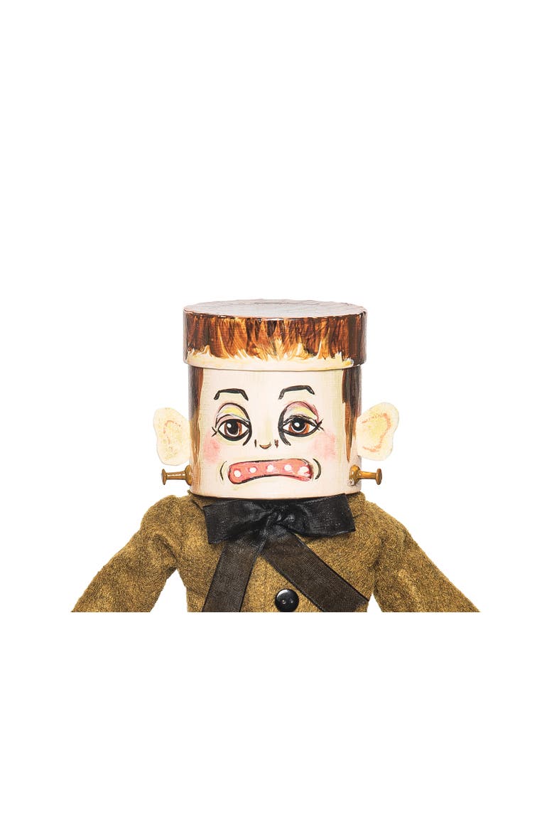 Fester Monster Frankenstein Halloween Joe Spencer Gathered Traditions Figurine, Alternate, color, Green