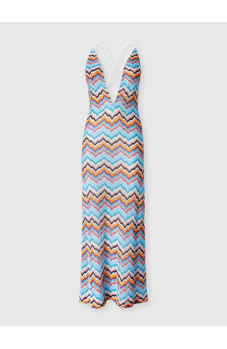 Missoni Long Cover-up With Open Back And Zig Zag Pattern, Alternate, color, 