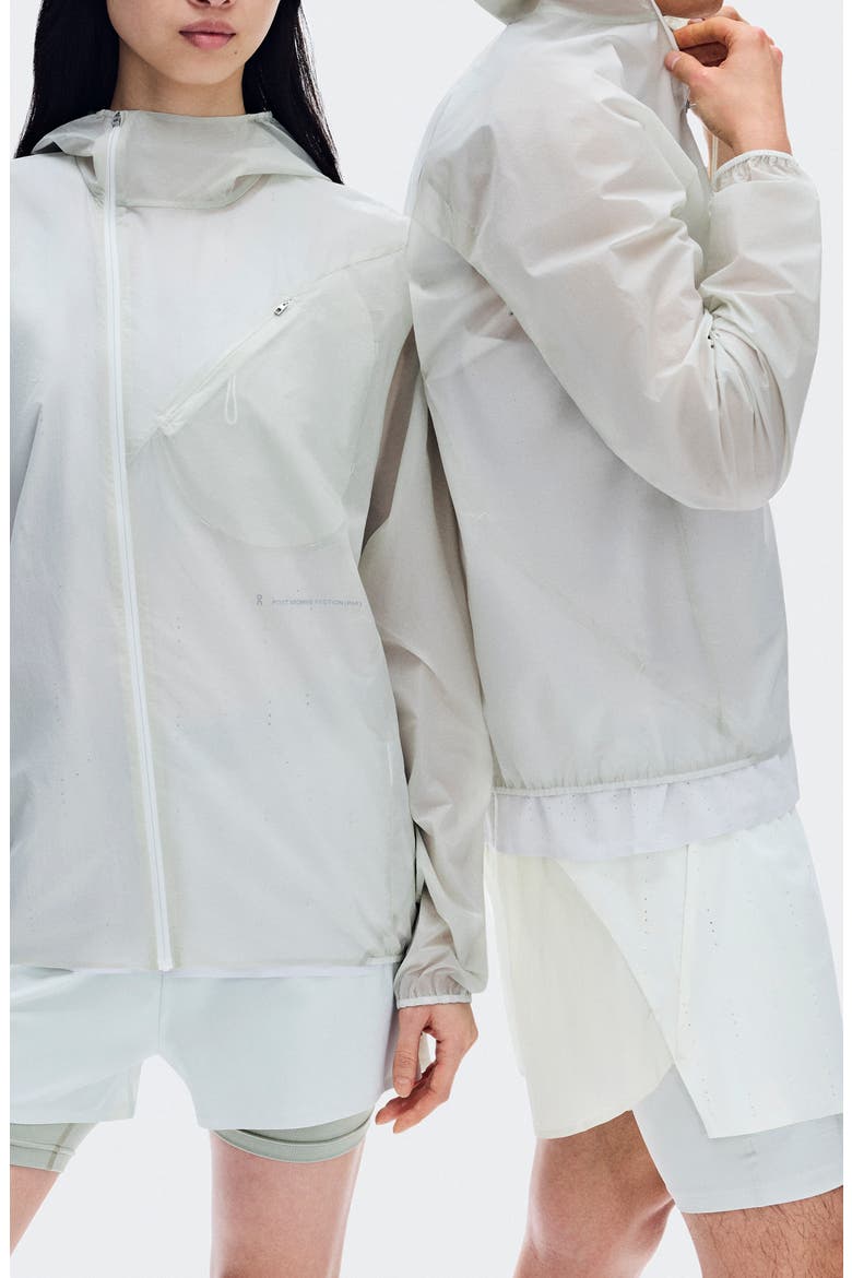 x PAF Zero Water Repellent Hooded Running Jacket, Alternate, color, ICE