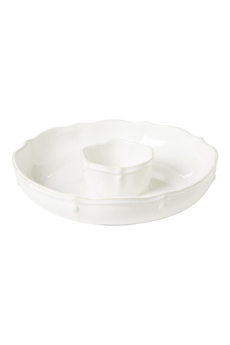 'Berry and Thread' Chips & Dip Serving Bowl, Main, color, WHITEWASH