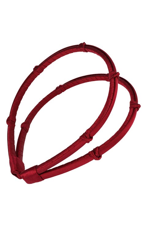 Kristin Satin Double Headband