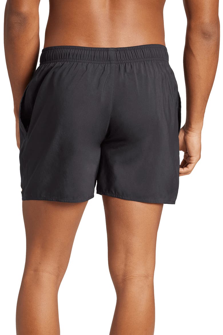 Essentials Swim Trunks, Alternate, color, BLACK/ WHITE
