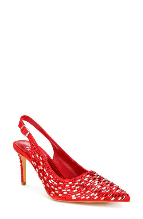 Lutina Mirrored Jewel Slingback Pump