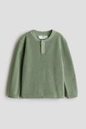 H&M Waffle-knit henley sweater