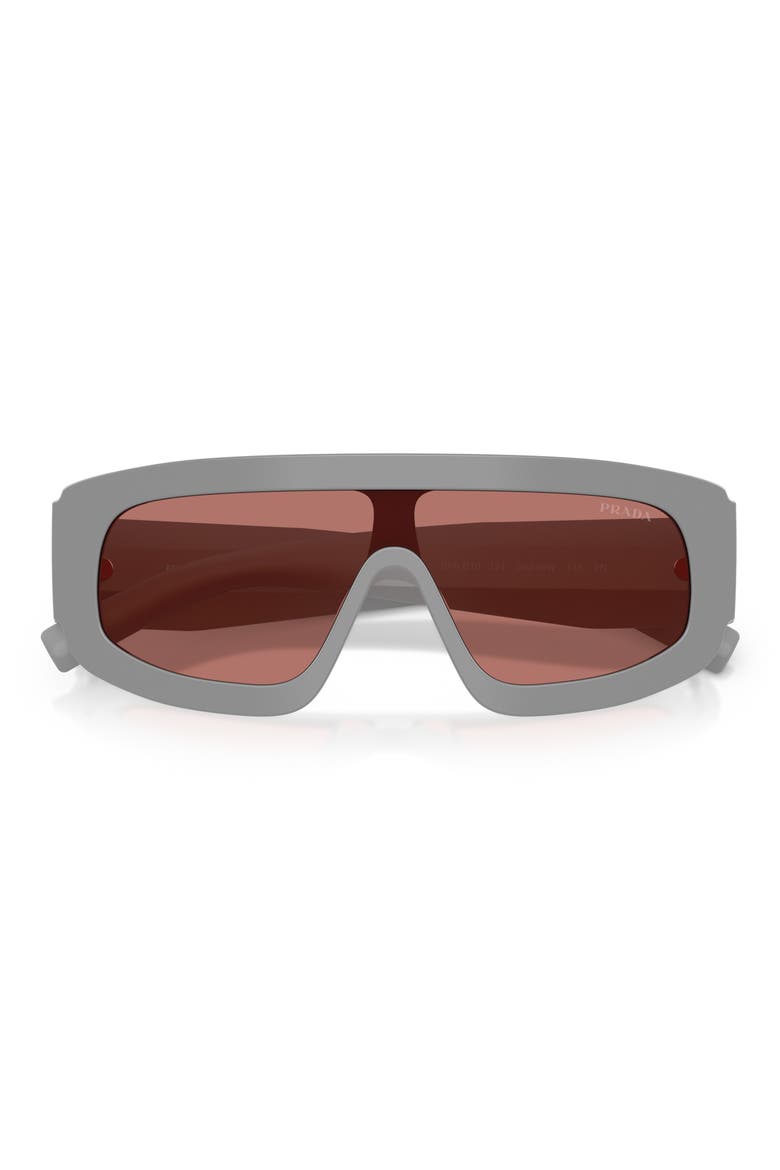 124mm Oversize Irregular Sunglasses, Alternate, color, CEMENT / BORDEAUX