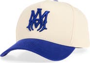 AMIRI Embroidered Monogram Two Tone Canvas Snapback Baseball Cap