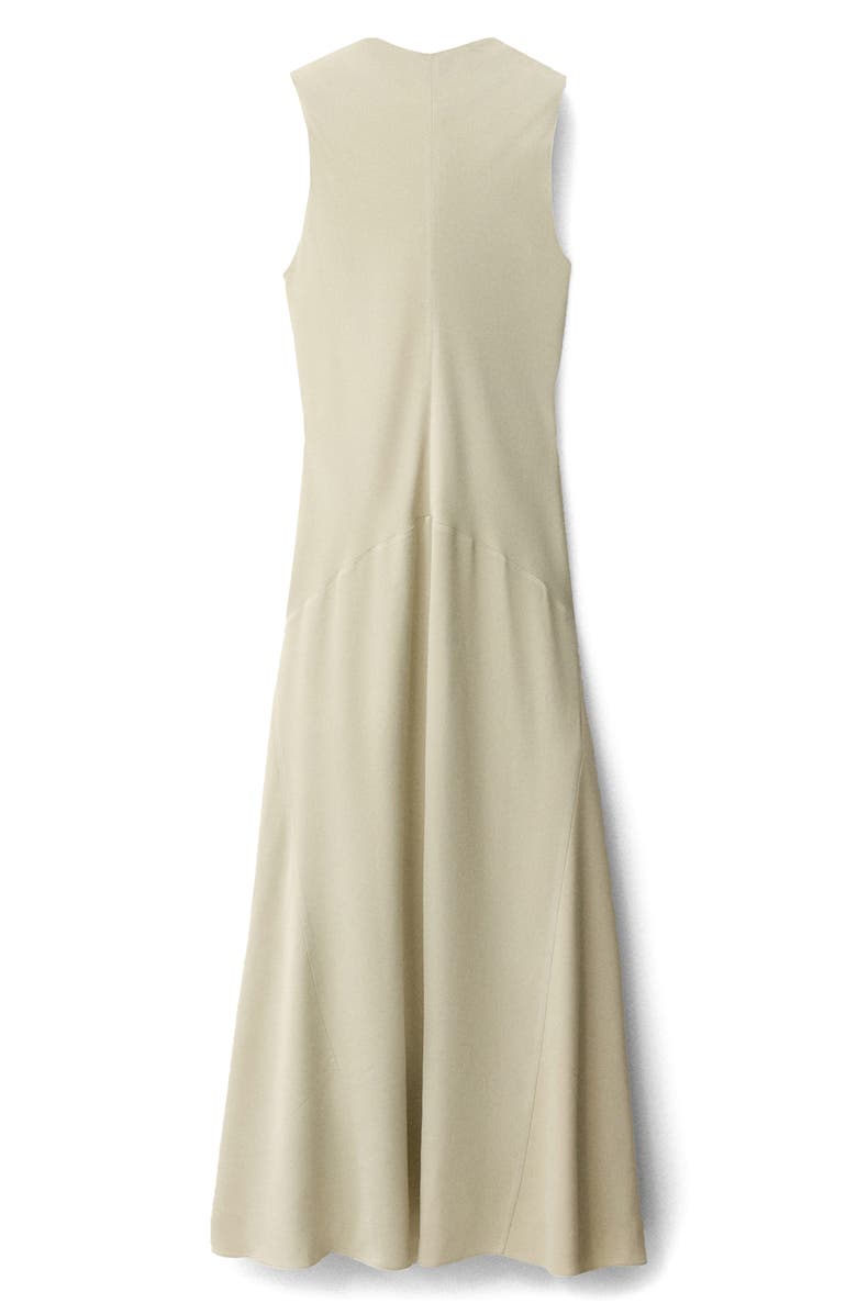MANGO A-Line Satin Dress, Alternate, color, Pastel Green