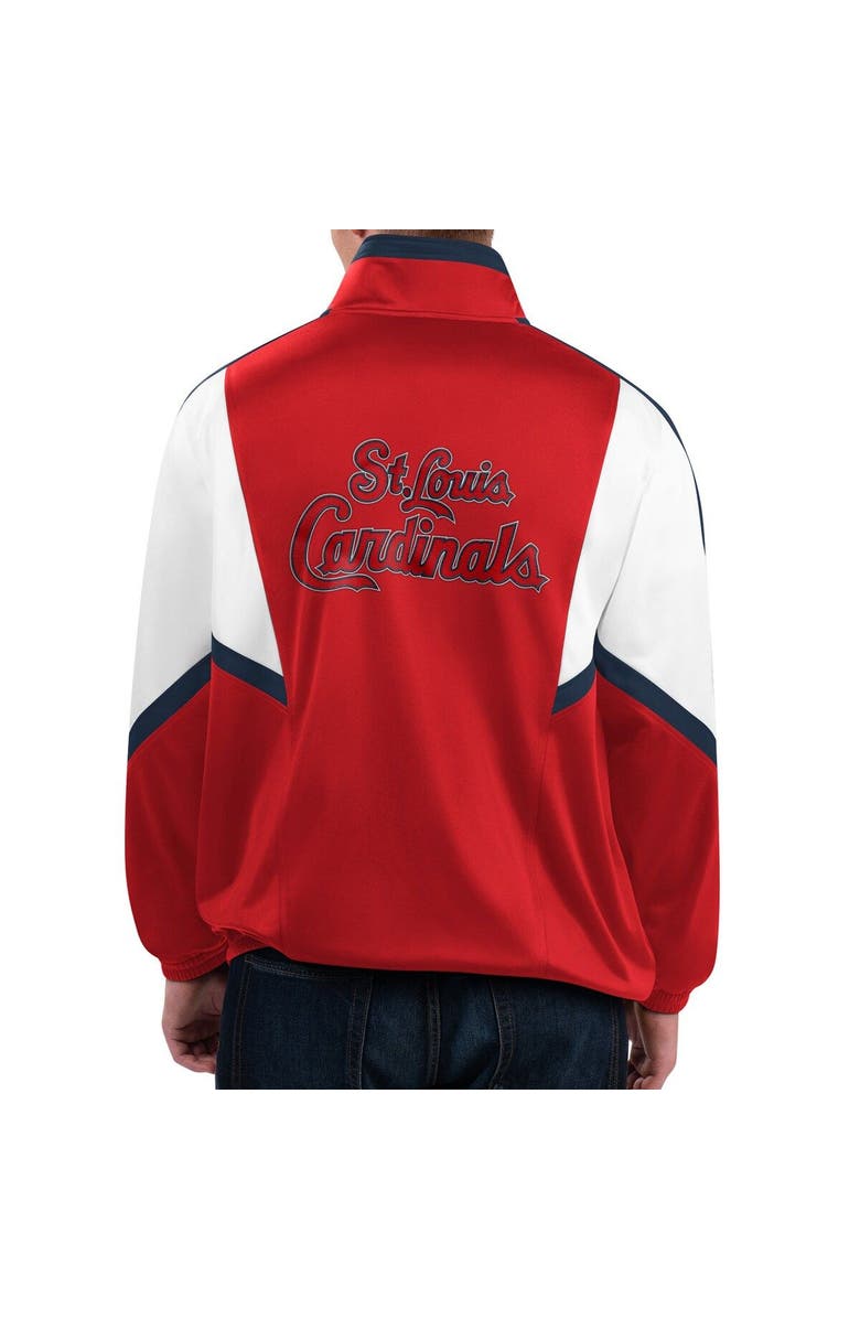 STARTER Men's Starter Red St. Louis Cardinals Lead Runner Full-Zip Jacket, Alternate, color, Red